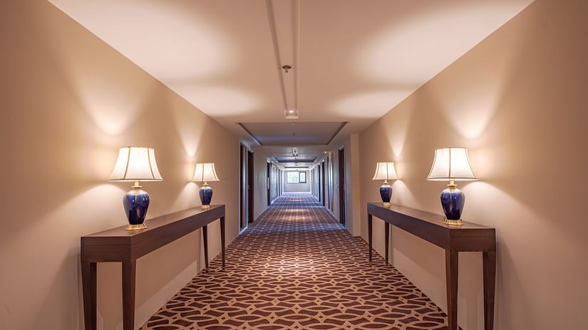 hotels for Holi in Mathura and Vrindavan Room Corridro